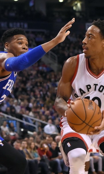 Raptors 123 - 76ers 114: DeMar DeRozan leads the way